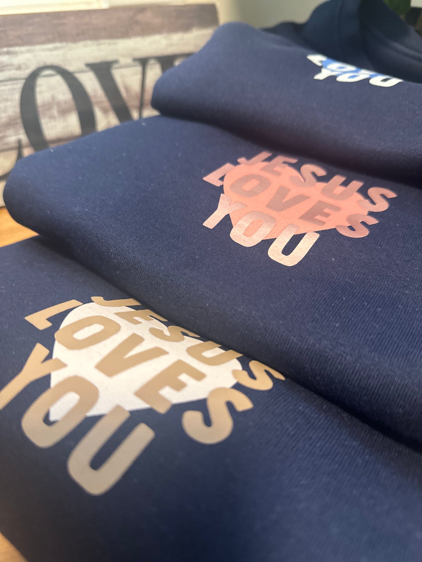 "Jesus Loves you" Kids Crewneck Sweatshirt