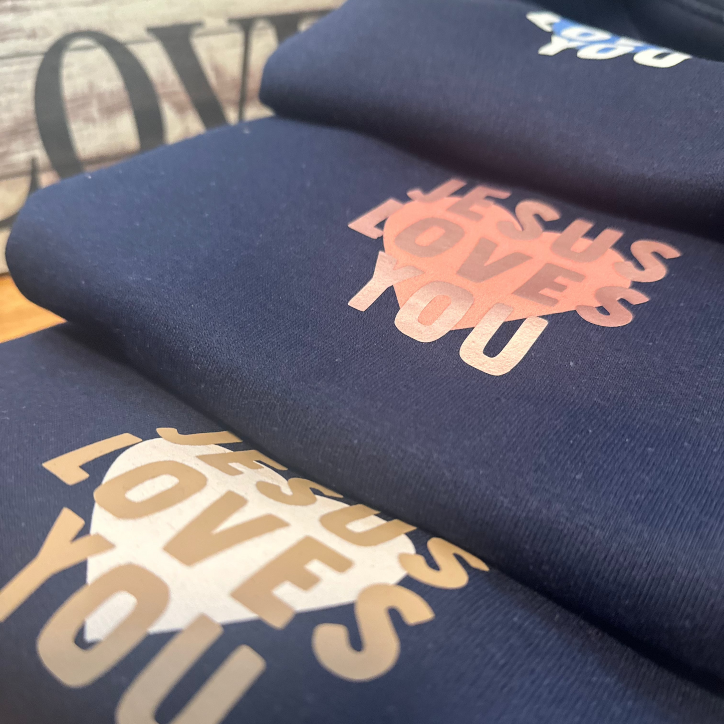 "Jesus Loves you" Kids Crewneck Sweatshirt