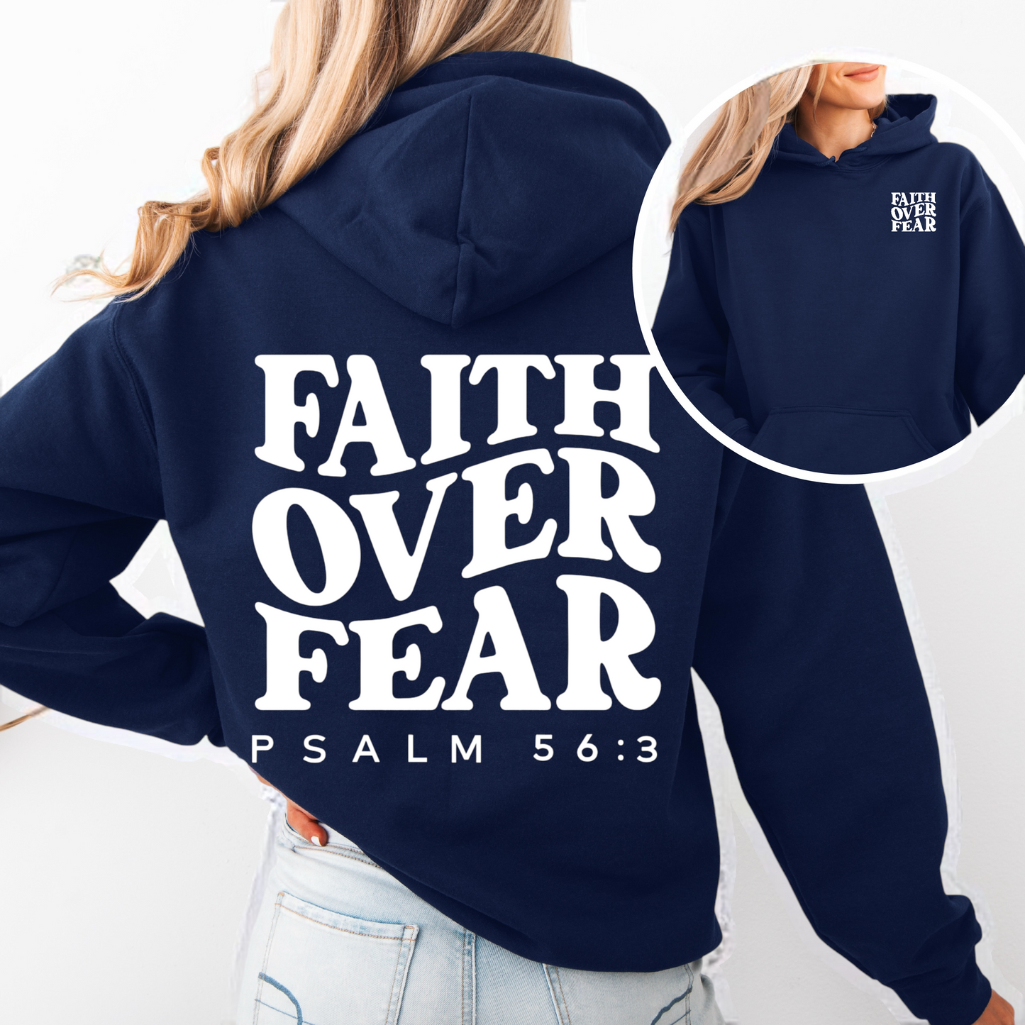 “Faith over fear" Hooded Sweatshirt