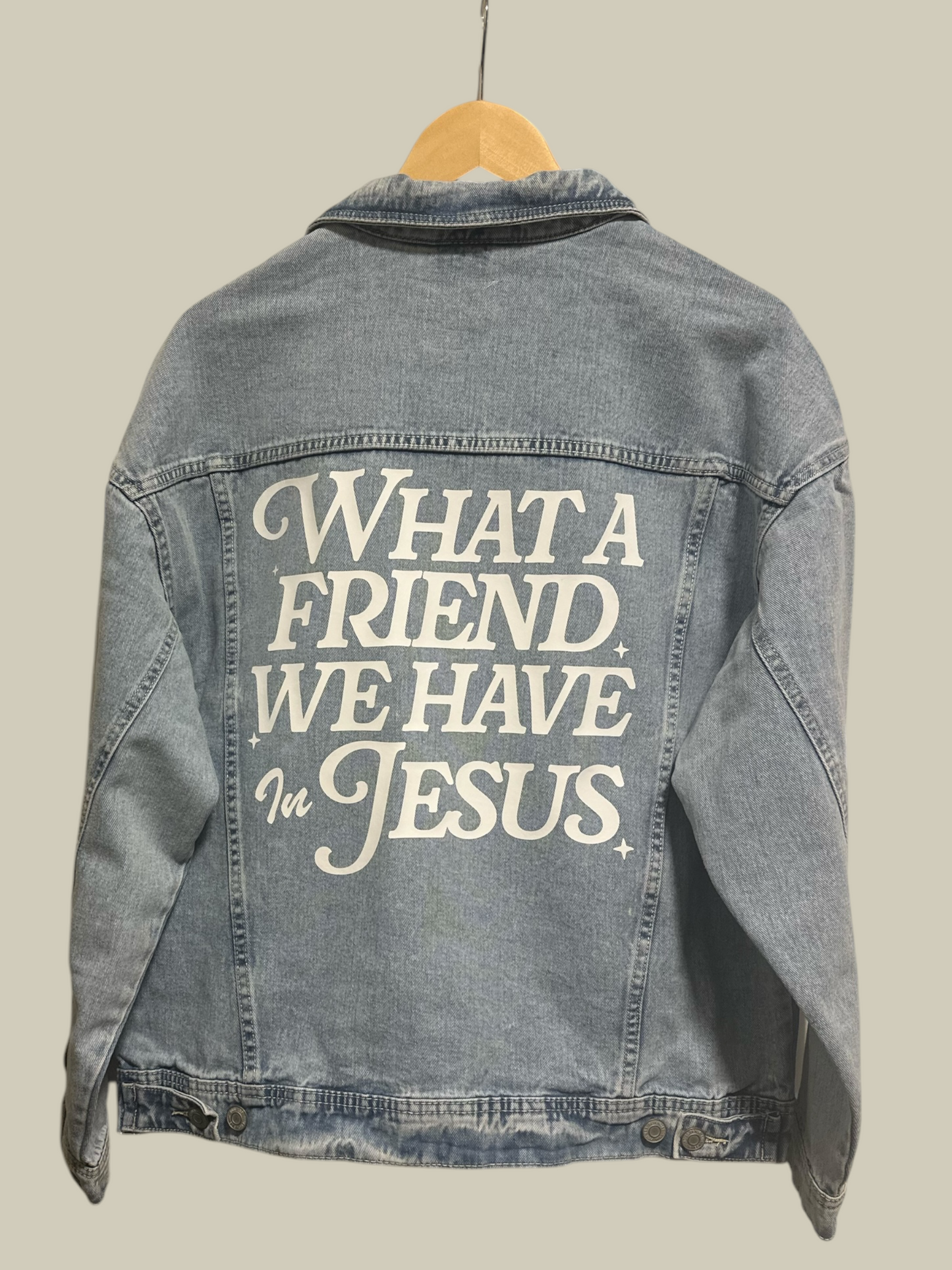 "John 15:13" Customized Denim Jacket