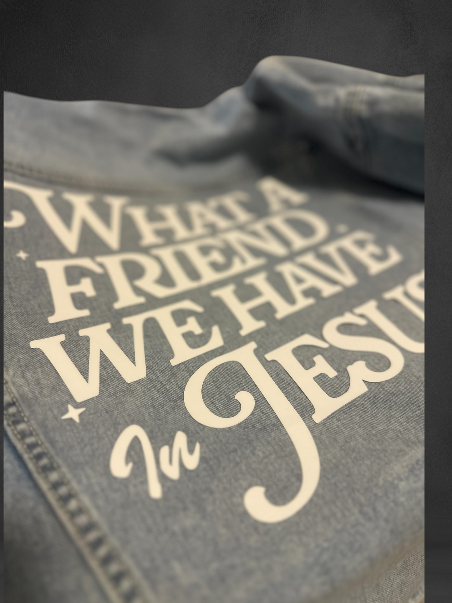 "John 15:13" Customized Denim Jacket