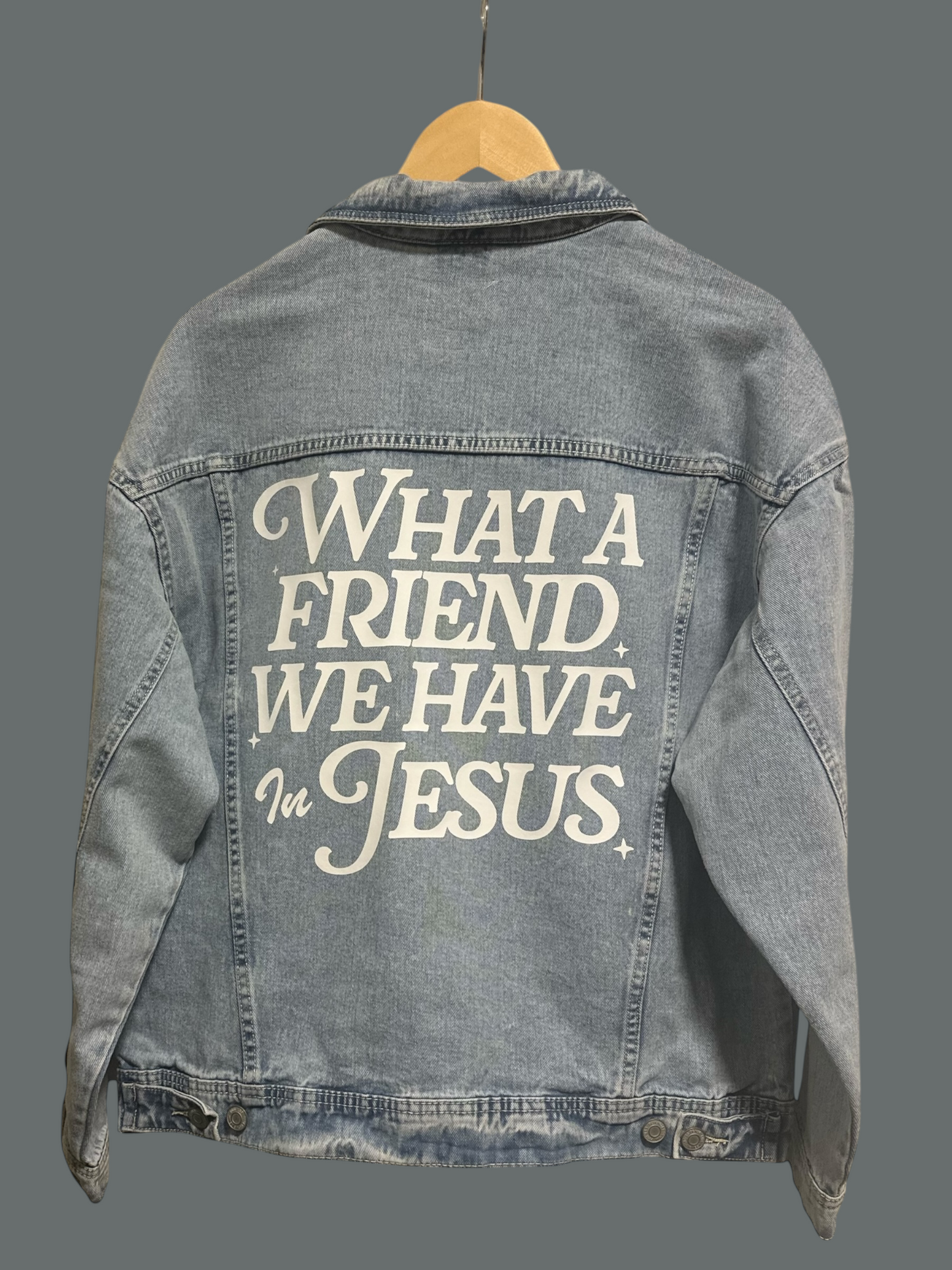 "John 15:13" Customized Denim Jacket
