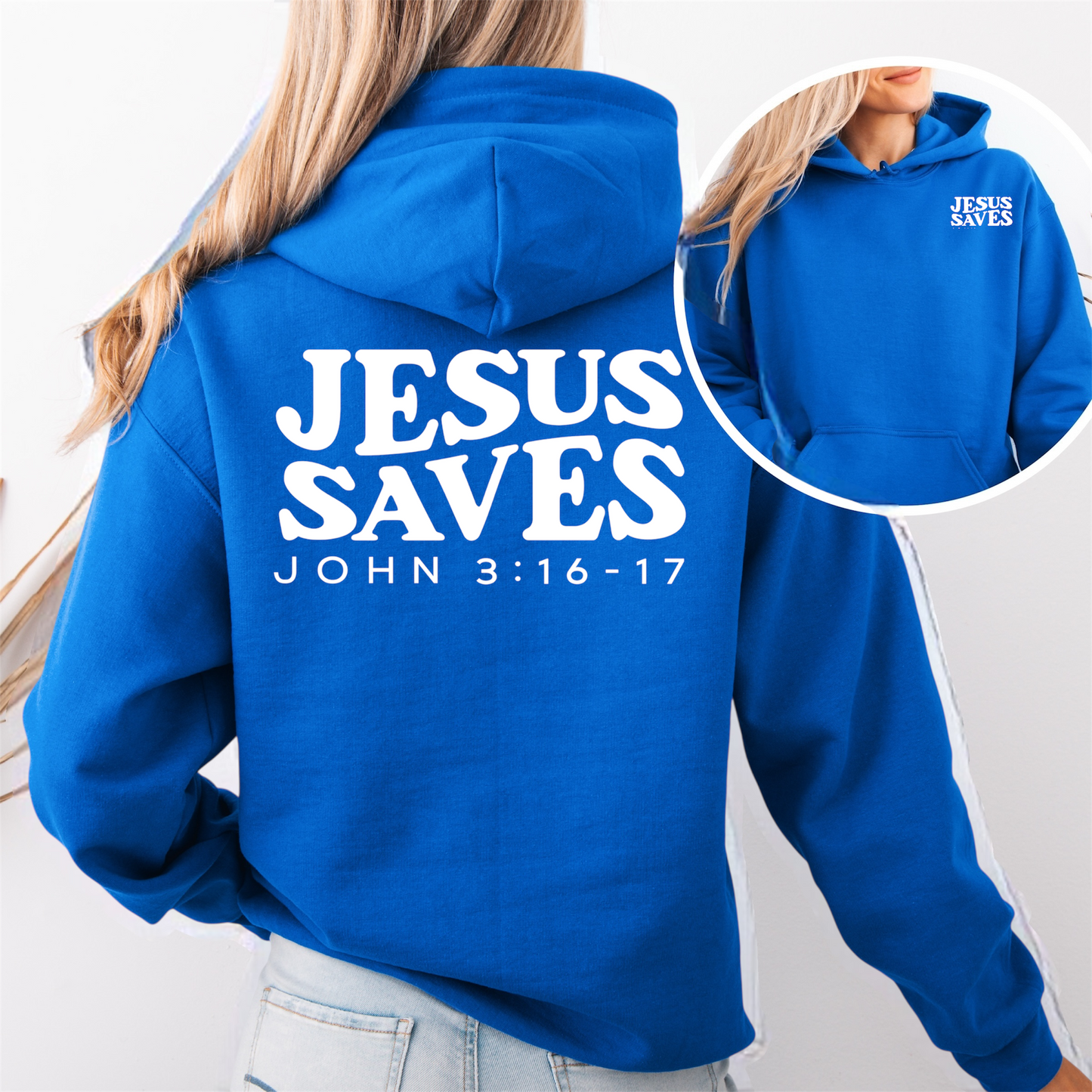 "Jesus Saves" Hooded Sweatshirt