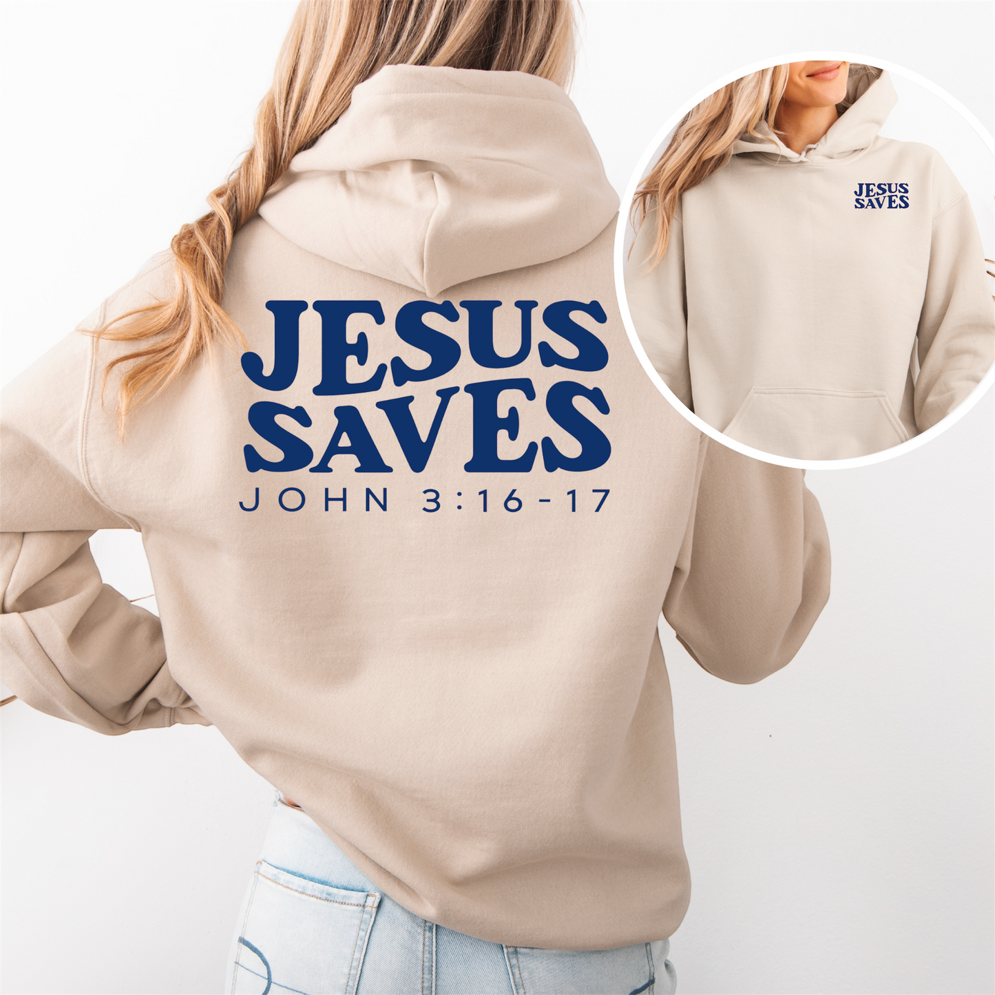 "Jesus Saves" Hooded Sweatshirt