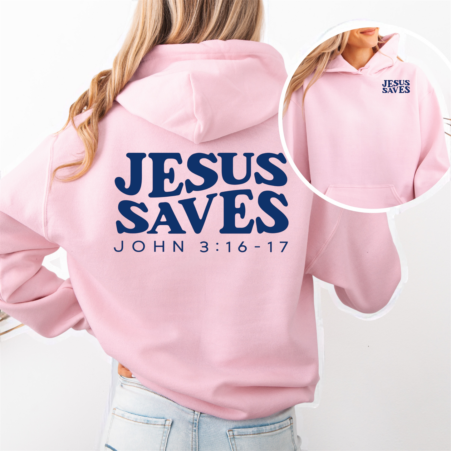 "Jesus Saves" Hooded Sweatshirt