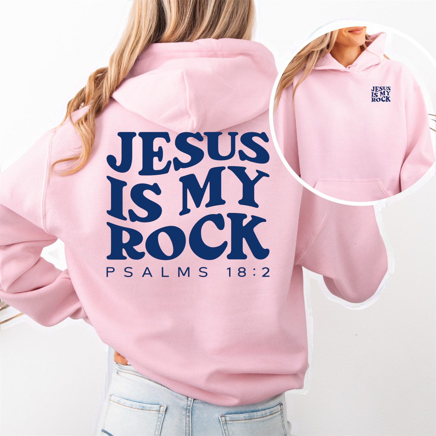 "Jesus is my Rock" Hooded Sweatshirt