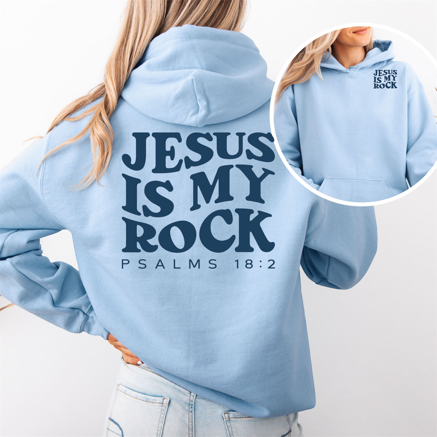 "Jesus is my Rock" Hooded Sweatshirt