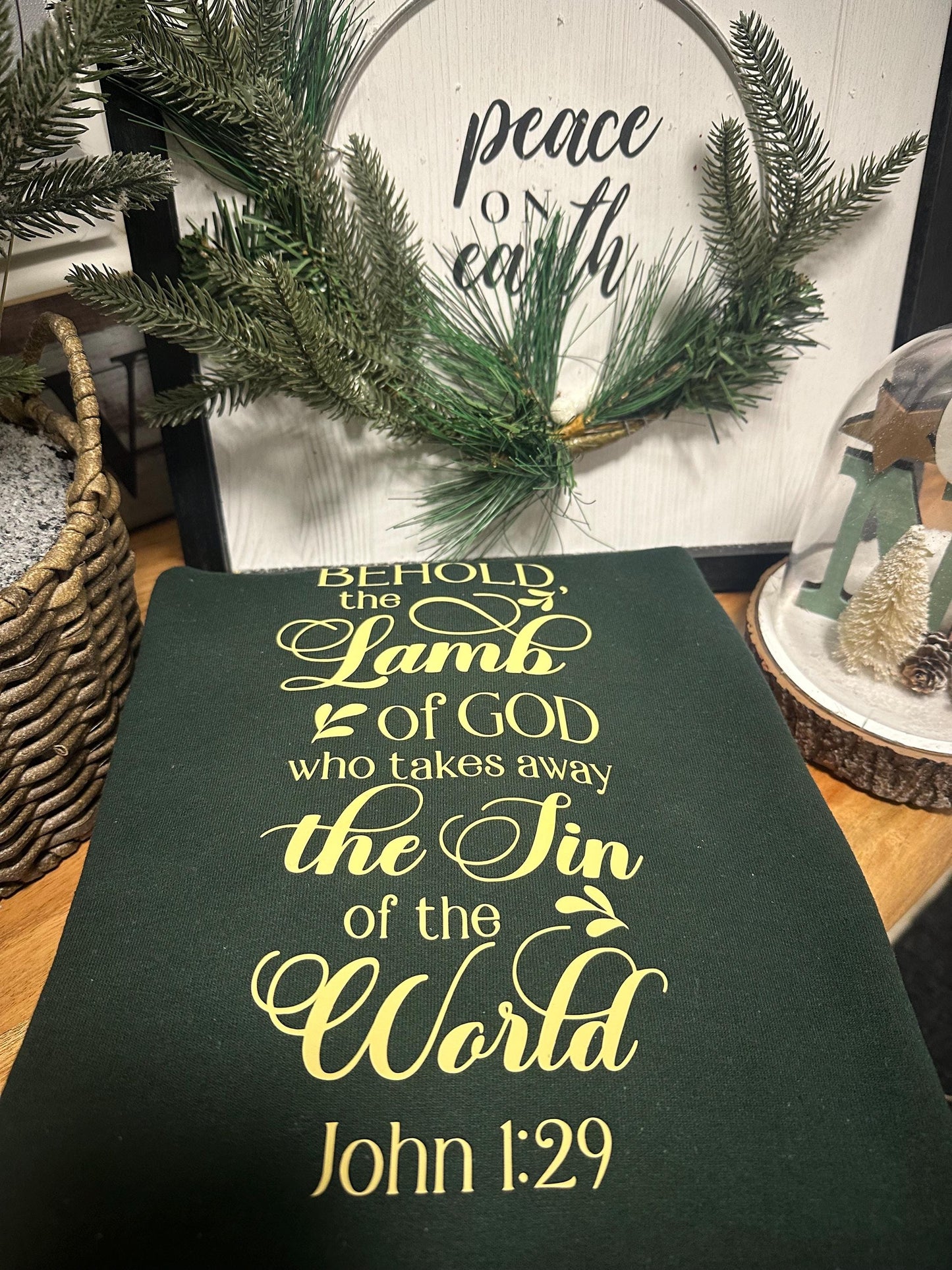 "Give thanks to the Lord for He is good”  Crewneck Sweatshirt