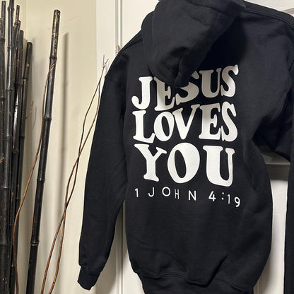 “Jesus Loves You" Hooded Sweatshirt
