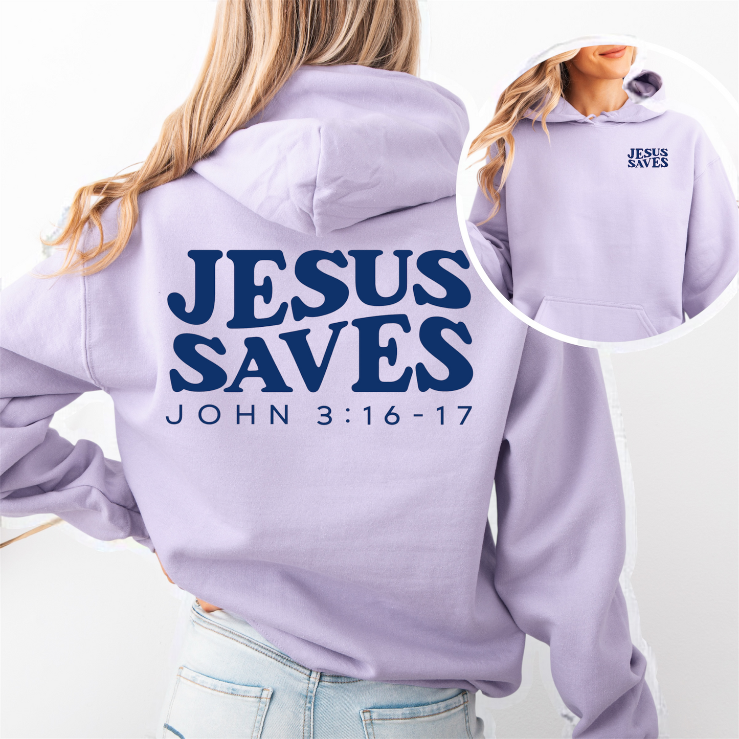 "Jesus Saves" Hooded Sweatshirt