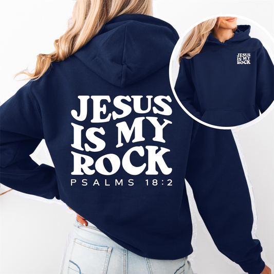 "Jesus is my Rock" Hooded Sweatshirt
