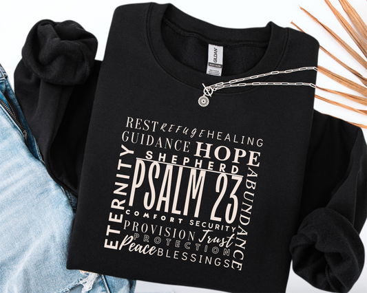 Psalm 23  Crewneck Sweatshirt