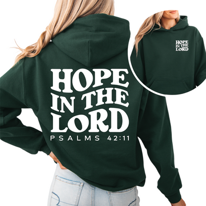 "Hope in the Lord" Hooded Sweatshirt