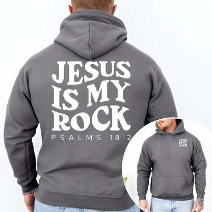 Jesus is my Rock Hooded Sweatshirt