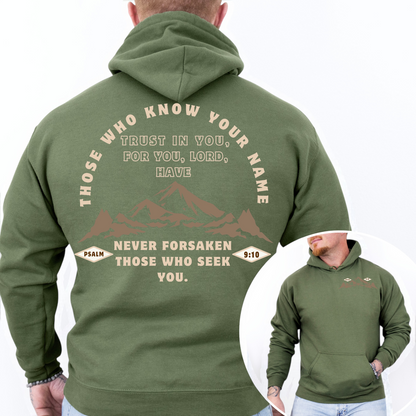 "Never Forsaken" Hooded Sweatshirt
