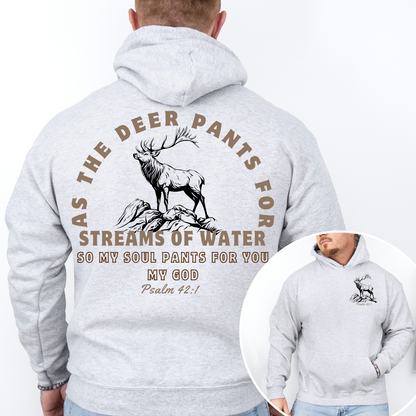"My souls pants for You, my God" Hooded Sweatshirt