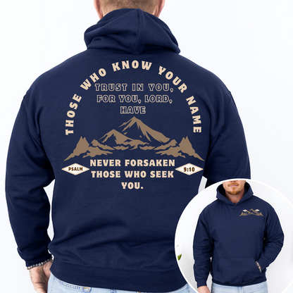 "Never Forsaken" Hooded Sweatshirt