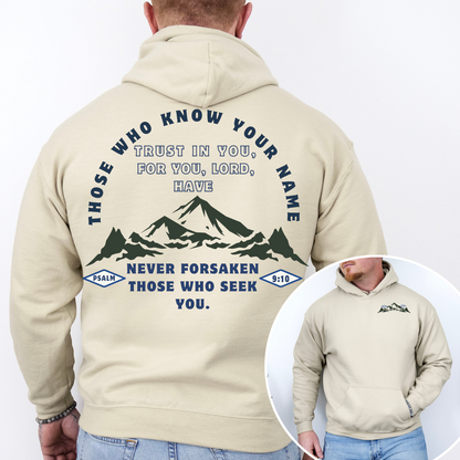 "Never Forsaken" Hooded Sweatshirt