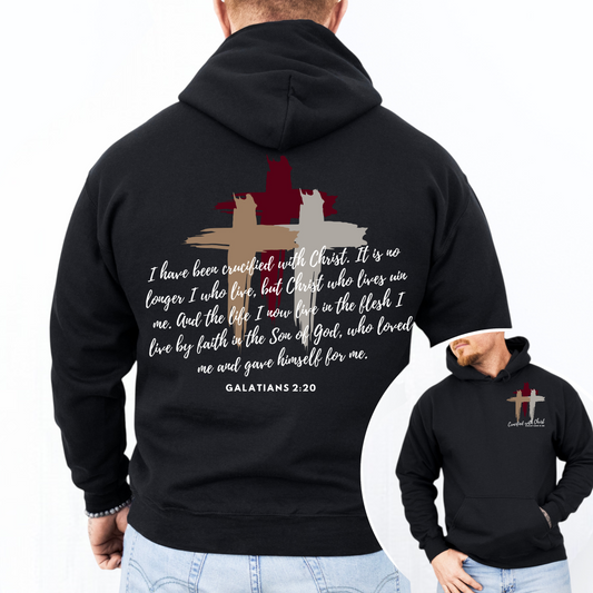 I have been crucified with Christ Hooded Sweatshirt