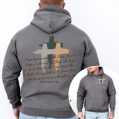 I have been crucified with Christ Hooded Sweatshirt