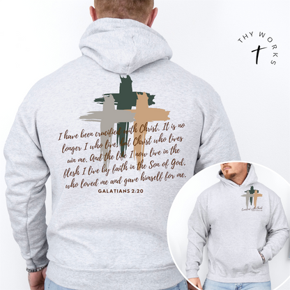 I have been crucified with Christ Hooded Sweatshirt