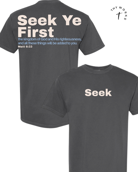 Seek Ye first
