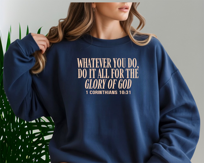 For the glory of God Crewneck Sweatshirt