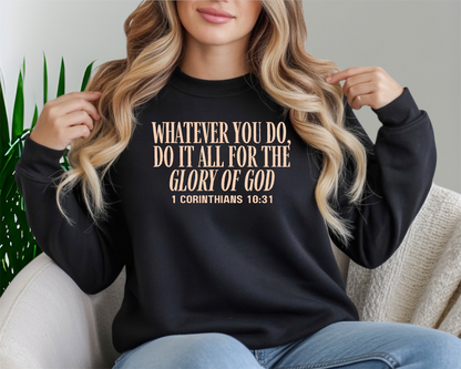 For the glory of God Crewneck Sweatshirt