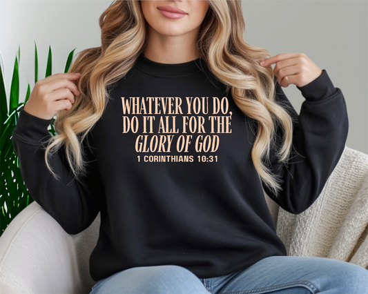 For the glory of God Crewneck Sweatshirt