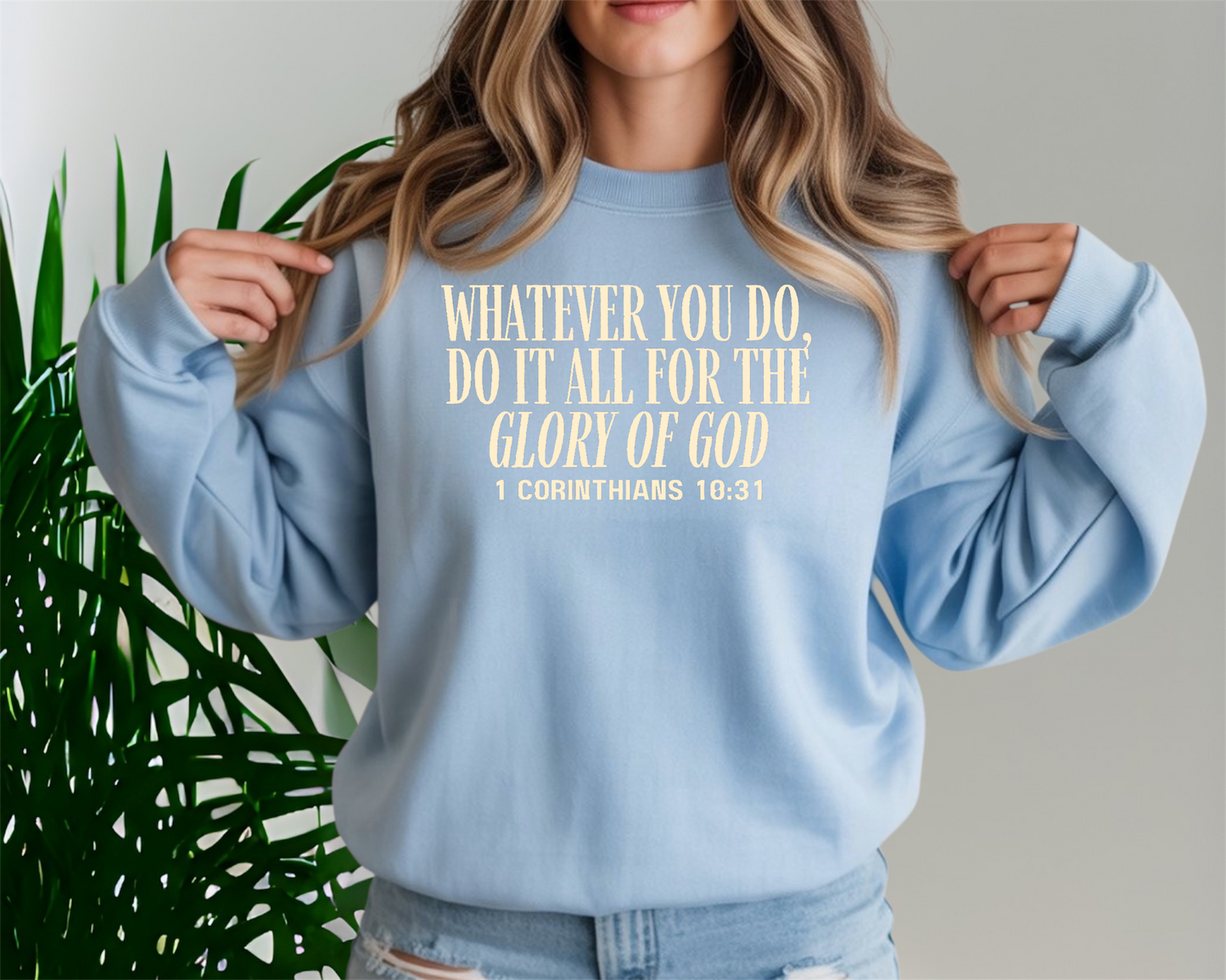 For the glory of God Crewneck Sweatshirt