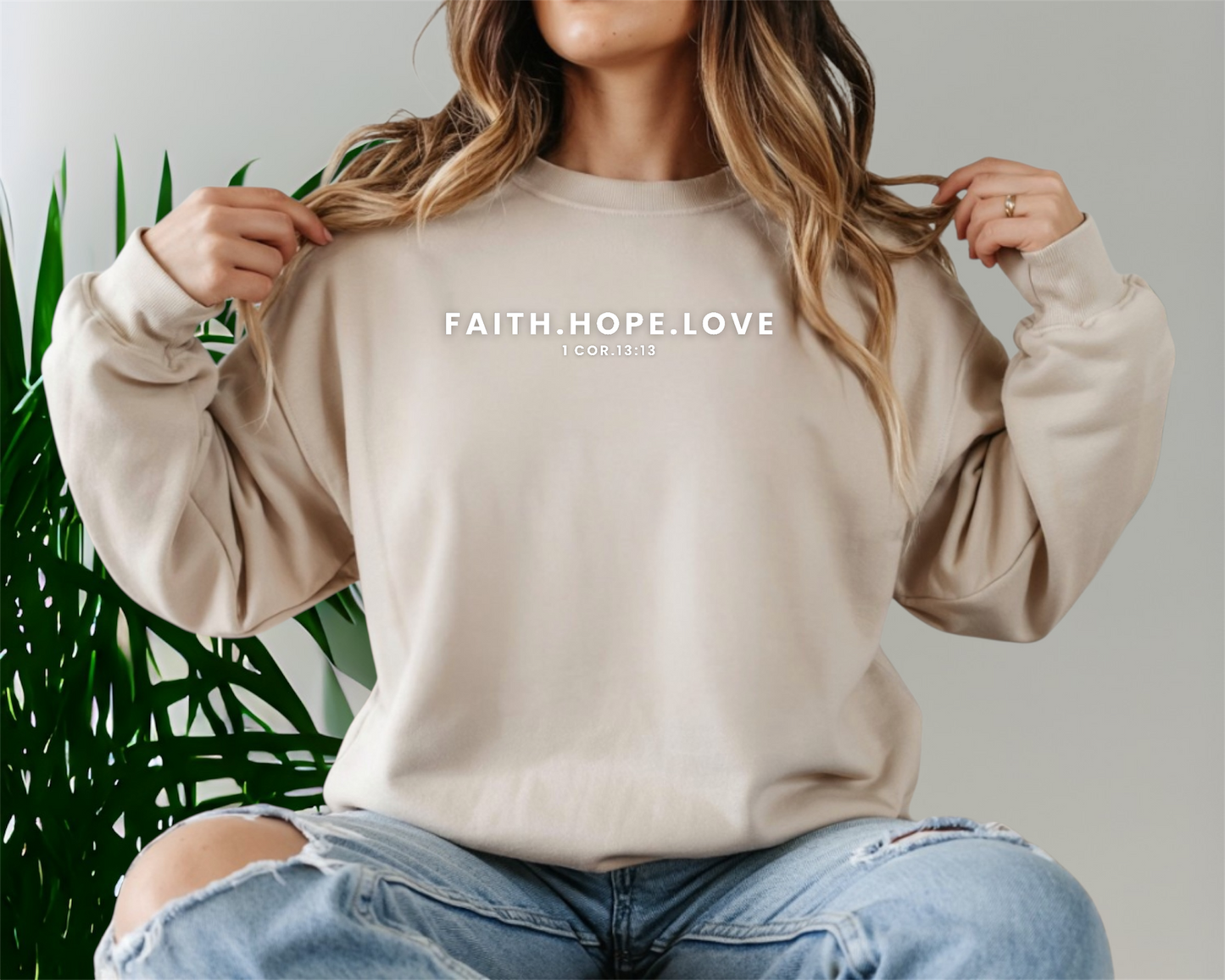 Faith Hope and Love Crewneck Sweatshirt