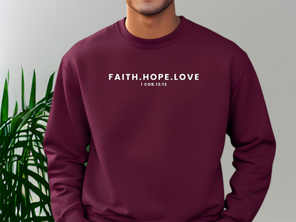 Faith Hope and Love Crewneck Sweatshirt