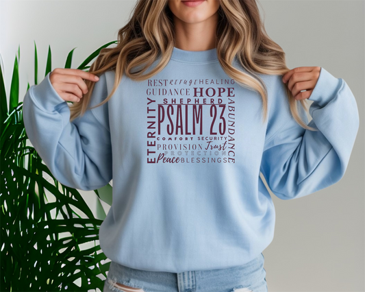 Psalm 23  Crewneck Sweatshirt