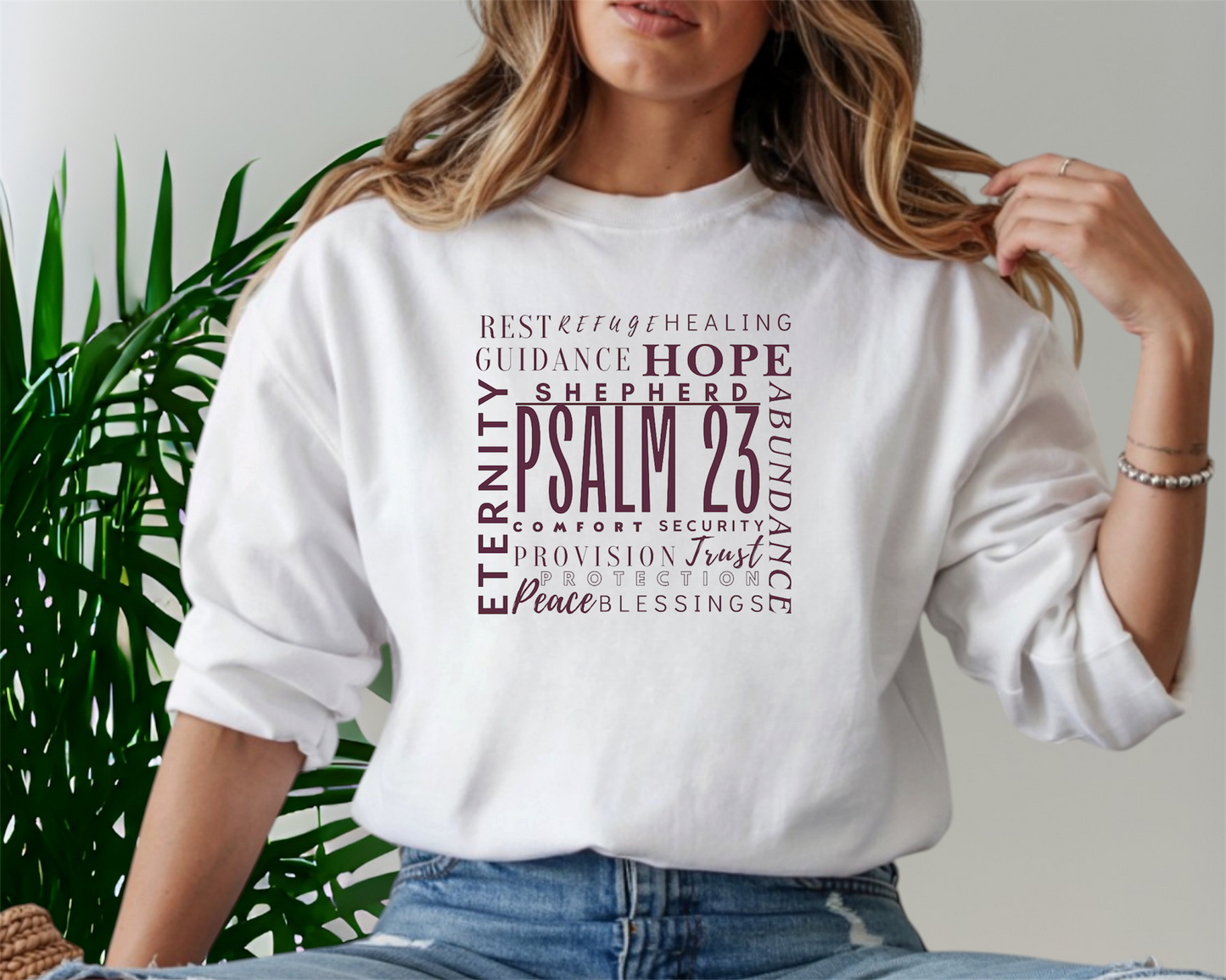 Psalm 23  Crewneck Sweatshirt