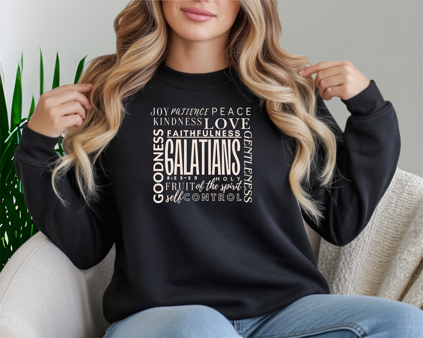 Fruit of the Holy Spirit Soft style Crewneck Sweatshirt