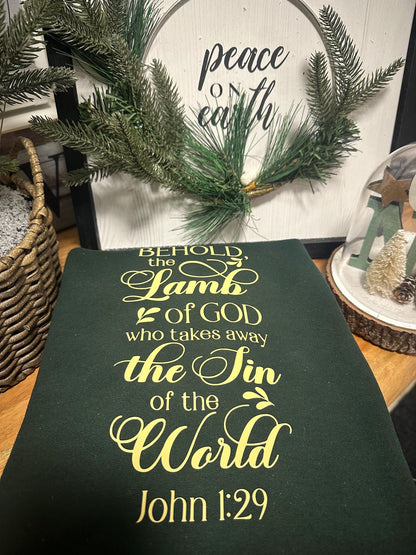 "Give thanks to the Lord for He is good”  Crewneck Sweatshirt